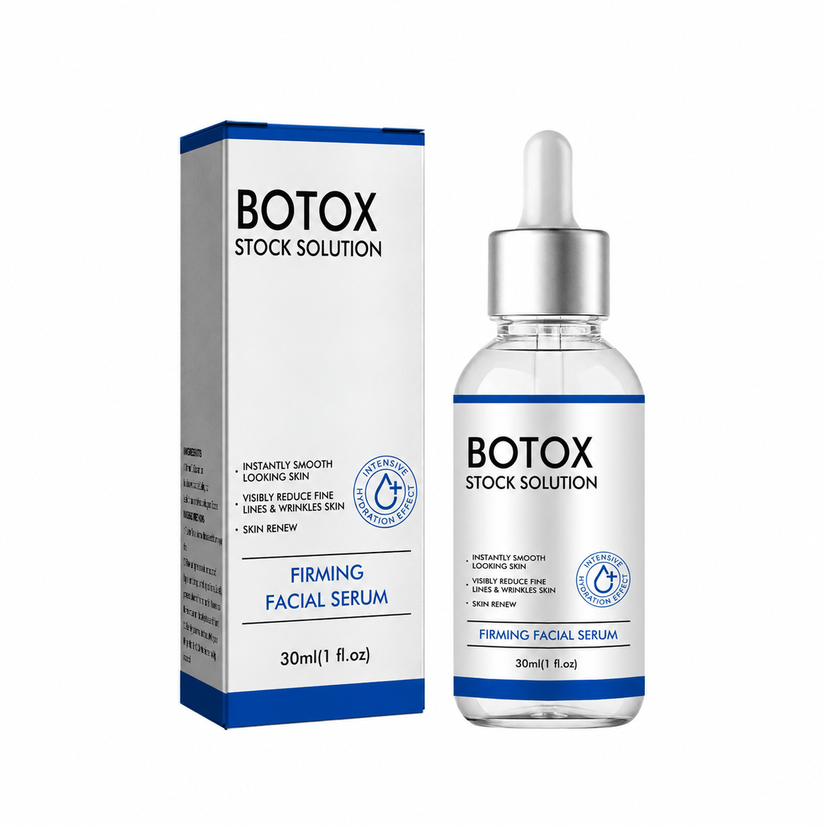 Sample image of serum bottle and carton without supplier brand text; actual packaging displays West Month branding